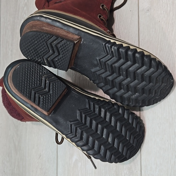 Sorel Wome Slimpack Rain Leather Duck Rubber Boots Lace-Up Waterproof Shoes Sz 6 - Picture 13 of 13